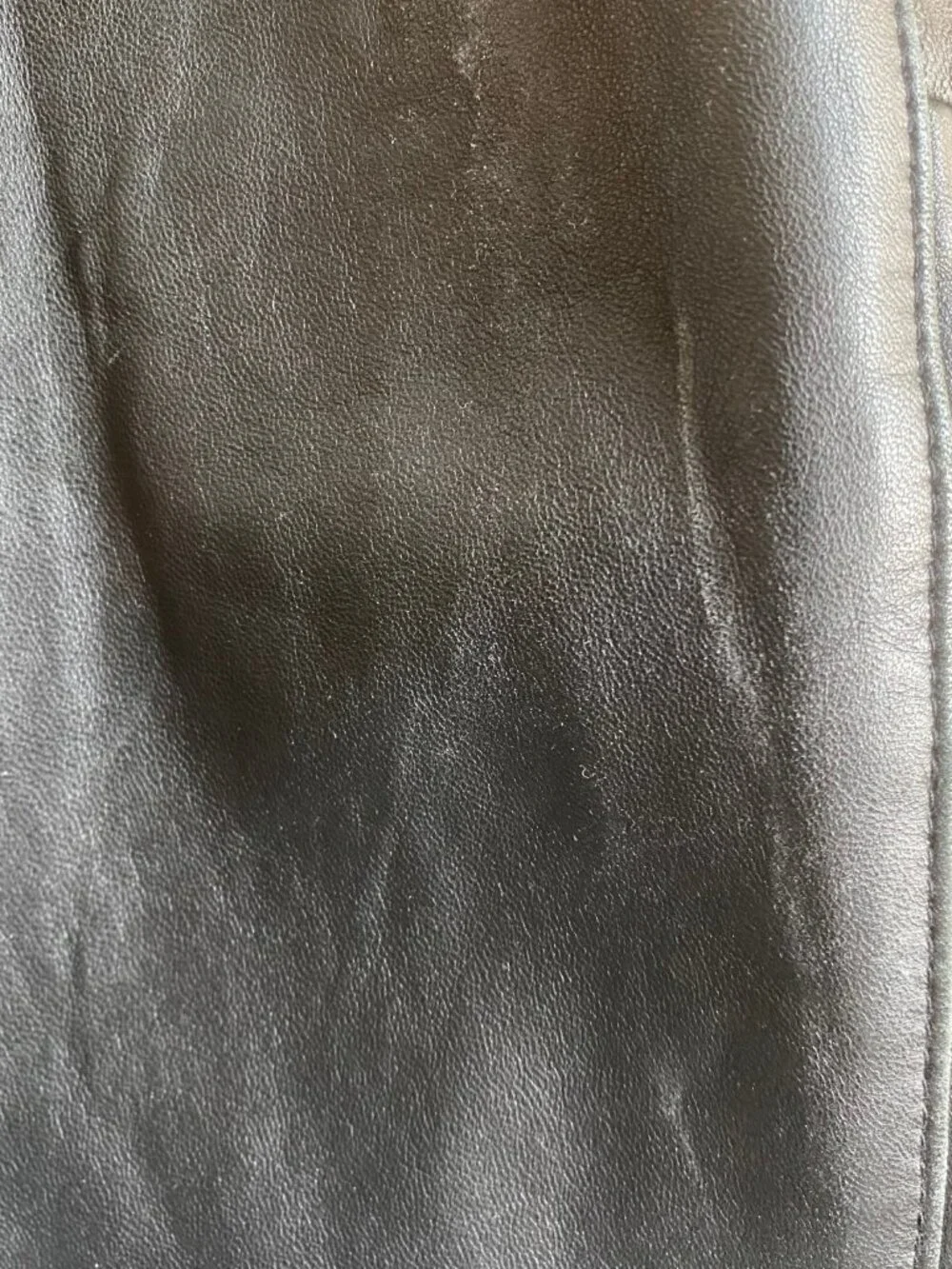 Coach Men's Black Leather Jacket / Casual Blazer with Notched Lapel, Size S